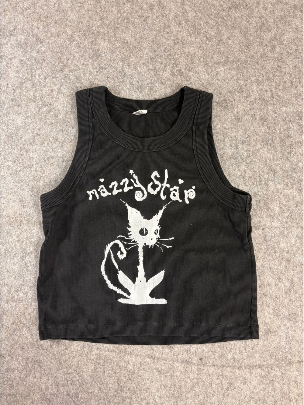 Vintage Mazzy Star Ribbed Tank top Size Medium